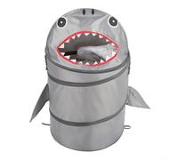 Advokingtap Lot de 1 panier de rangement pliable pour jouets, panier à linge sur le thème du requin avec design pliable et grande capacité pour chambre à coucher, chambre d'enfant, salle de bain