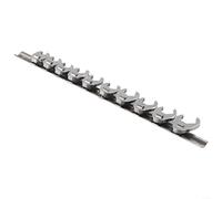 Advokingtap Lot de 10 clés métriques à extrémité ouverte en acier carbone plaqué chrome pour réparation et entretien automobiles 3/8" 10-22 mm