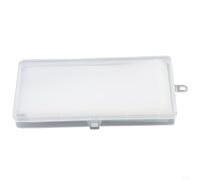 Advokingtap Lot de 100 pochettes pour billets de banque avec boîte de rangement - En polypropylène transparent - 16 x 75 cm - Pour collectionneurs de pièces et affichage de monnaie