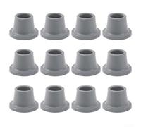 Advokingtap Lot de 12 pieds de rechange pour chaise de douche, siège de bain, tabourets de douche et banc de transfert, pieds à ventouse en caoutchouc antidérapant, insert en métal renforcé, diamètre