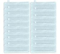 Advokingtap Lot de 15 chiffons jetables pour nettoyeur vapeur Kärcher pour SC Easyfix pour nettoyeur vapeur, serpillère en fibre blanche, 330 x 115 mm, nettoyage de la maison et de la cuisine