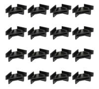 Advokingtap Lot de 16 plateaux empilables pour lyophilisateur, supports de qualité alimentaire pour organiser les plateaux de lyophilisation dans le rangement de la cuisine (noir)