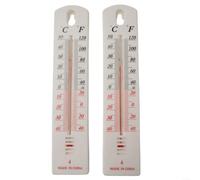 Advokingtap Lot de 2/10 thermomètres muraux d'intérieur et d'extérieur pour maison, jardin, abri de jardin, abri de jardin, échelle claire, lecture facile, avec lectures de température claires en