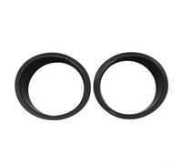 Advokingtap Lot de 2 coques de phare ABS noires pour lunette pour Jeep Wrangler Jk Jku 2007 + moulures extérieures avant accessoires de mise à niveau de style hors route
