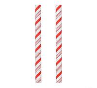 Advokingtap Lot de 2 décorations de Noël avec poignées de menthe poivrée rouge, pour couronnes de vacances, vitrines de cheminée et projets d'artisanat, utilisation saisonnière (rouge)