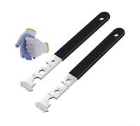Advokingtap Lot de 2 extracteurs de garniture en acier et pelle à mouler avec poignée ergonomique antidérapante pour un retrait efficace des pavés dans le jardin et la terrasse