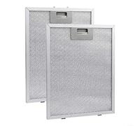 Advokingtap Lot de 2 filtres en aluminium pour hotte aspirante, 5 couches de graisse aluminisée, pour remplacement régulier des hottes, 305 x 267 x 9 mm