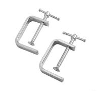Advokingtap Lot de 2 pinces de travail du bois de type G, 50-100 mm en alliage d'acier robuste, réglable, outil à bascule F forte adhérence pour le bois, le plastique, le perçage et la fixation (0-65
