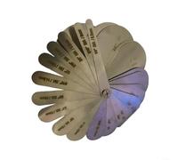 Advokingtap Lot de 22 jauges de rainure de corde de poulie en acier inoxydable pour rainures de 65 à 54 mm et 1/4 à 2-1/2 pouces, inspection dans les ports mines (système métrique)