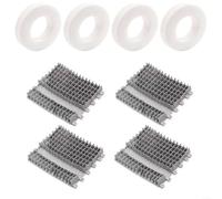 Advokingtap Lot de 4 brosses d'escalade et anneaux pour nettoyeur de piscine Dolphin pour TRITON Plus DX5 Plus M400 Modèles PVA + TPU pour un nettoyage efficace des murs (8 pièces)