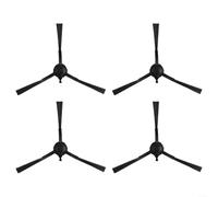 Advokingtap Lot de 4 brosses latérales pour aspirateur robot Medion X10 SW - Pièces de rechange en nylon ABS pour nettoyage des coins et des sols - Accessoires noirs