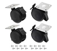 Advokingtap Lot de 4 roulettes de rechange pour barbecue Weber pour Spirit série 200/300, roues verrouillables 69828 69827