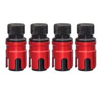 Advokingtap Lot de 4 valves de réglage de la pression des pneus pour SUV, VTT et camions, dégonflage d'air pour améliorer la traction sur le sable doux et les terrains boueux, facile à installer