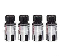 Advokingtap Lot de 4 valves de réglage de la pression des pneus pour SUV, VTT et camions, dégonflage d'air pour améliorer la traction sur le sable doux et les terrains boueux, installation facile