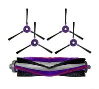 Advokingtap Lot de 5 brosses latérales de rechange et brosses à rouleau compatibles avec les pièces d'aspirateur robot Samsung VR05R5050WK, faciles à installer