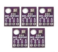 Advokingtap Lot de 5 modules de capteur numérique de température, humidité, pression atmosphérique I2C pour interface SPI lectures précises ABS violet large plage de fonctionnement pour