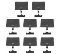 Advokingtap Lot de 8 tableaux noirs à clipser en PVC ABS 14,5 x 10,2 cm avec clips de 8 x 2,5 x 10,3 cm pour magasins de détail, supermarchés, mariages, magasins de desserts et maison