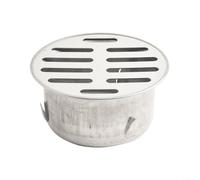 Advokingtap Manchon d'évacuation de sol en acier inoxydable de 50 à 200 mm de type enfichable pour toit rond et balcon pour extérieur jardin terrasse plomberie (tube de 75 mm)