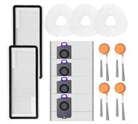 Advokingtap NARWAL Kit de 13 chiffons de rechange pour balai à franges Freo X10 Pro/YJCC027 avec filtre HEPA, serpillères, sacs à poussière et brosses latérales