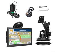 Advokingtap Navigateur GPS à écran tactile de 9 pouces pour voiture, camion, camping-car, poids lourds avec cartes européennes 2025, guidage vocal, caméra de vitesse, POI