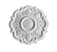 Advokingtap Panneau de plafonnier rond en polyuréthane avec disque décoratif moderne pour intérieur et pièce humide, mur ou plafond (48 cm)