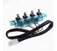 Advokingtap Panneau d'interrupteur de ventilateur extracteur 5 interrupteurs pour auvent de cuisine, boutons haute sensibilité, performance longue durée, 12 x 6 x 6 cm