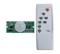 Advokingtap PIR Panneau contrôleur solaire pour réverbère avec télécommande, compatible avec les batteries au lithium LIFEPO4 et 37 V, PC + ABS, pour extérieur