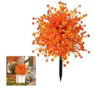 Advokingtap Plantes d'eucalyptus artificielles de 57 cm pour jardin, extérieur, feuillage d'automne avec feuilles d'oranger pour cour, patio, porche