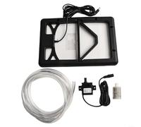 Advokingtap Pompe de circulation solaire 12 V pour étang à poissons, panneau réglable, double sortie, portable, silencieuse, submersible, 240 l/h, 6 W, panneau solaire pour eau de petite à moyenne