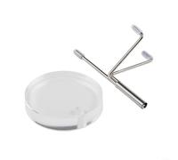 Advokingtap Présentoir réglable pour petits minéraux d'art, cristaux et bras en acier inoxydable, base en acrylique transparent, largeur personnalisée 60 x 90 mm, pour objets de collection, musées