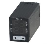 Advokingtap Relais numérique H3Y4 14 broches pour affichage LED AC 220 V Trois modes de retard Coque PC ignifuge Performance fiable Plage de synchronisation 0,1S99H (24 V CC)