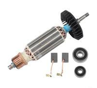 Advokingtap Rotor d'armature de rechange 110 V pour meuleuses d'angle rotors 9556 9557 9558, arbre de 165 mm avec roulements et balais en carbone pour 9556NB 9557NB 9558NB