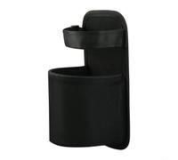 Advokingtap Support de micro, 1 support de microphone, porte-gobelet, sangle réglable en nylon avec plaque PP pour musiciens, streaming en direct, K-Song, noir, 16,5 x 15,5 x 3 cm