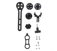 Advokingtap Support d'ordinateur de vélo avec extension centrale pour Garmin Bryton pour Cateye réglable à 180 degrés en nylon avec 3 bases d'adaptateur, support d'éclairage, guidon de vélo de route