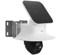Advokingtap Support mural d'angle pour caméra de sécurité Rotation à 360 degrés Acier inoxydable Blanc 8 x 6 x 75 cm Surveillance bureau à domicile (B)
