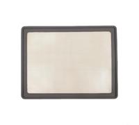 Advokingtap Tapis de cuisson rectangulaire en silicone, anti-adhésif, 42 x 32 cm, passe au lave-vaisselle (noir)