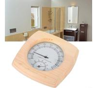 Advokingtap Thermomètre rond en bois avec affichage numérique pour sauna, hammam, spa