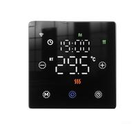 Advokingtap Thermostat intelligent à écran tactile WiFi programmable pour chauffage électrique/chaudière à gaz, économise de l'énergie (noir)