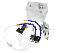 Advokingtap YS-BPV-3000 Lot de 2 pompes de pulvérisation de refroidissement 3 L avec électrovanne pour tour CNC fraiseuse perçage (24 V)