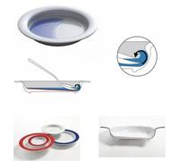 Advys Assiette Asymétrique Ornamin 921 En SAN 27cm Blanc 1 Pièce