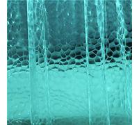 Adwaita Rideau de Douche 3D Motif Cubes et Bulles Bleu Sarcelle