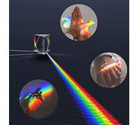 ADWIKOSO 6CM Prisme Triangulaire en verre optique pour photographie - Prisme d'enseignement - Prisme arc-en-ciel - Expériences de spectre - Verre K9 - Avec pochette de nettoyage