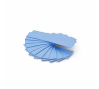 ADWITS Lot de 12 épaisseurs Assorties 0,5 1,0 1,5 mm Pads en Silicone thermoconducteurs avec conductivité Thermique de 6,0 W/MK, Soft Safe Simple à appliquer pour SSD CPU GPU-Bleu