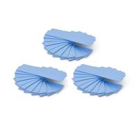 ADWITS Lot de 36 épaisseurs Assorties 0,5 1,0 1,5 mm Pads en Silicone thermoconducteurs avec conductivité Thermique de 6,0 W/MK, Soft Safe Simple à appliquer pour SSD CPU GPU-Bleu