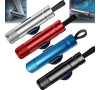 ADWOA Hammerdex Lot de 4 brise-vitre en acier inoxydable avec poignée en acier inoxydable et brise-vitre pour voiture