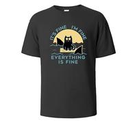 ADX33GVBNU Everything is Fine T-Shirt Black XL