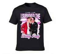 ADX33GVBNU I Survived The P. Diddy Party Funky T-Shirt Black XXL