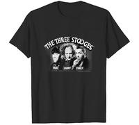 ADX33GVBNU The Three Stooges Opening Credits T-Shirt Black XXL
