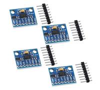 ADXL345 Lot de 4 accéléromètres 3 axes GY-291 Module de capteur de gravité numérique ADXL345 3 axes Module d'accélération Inclinaison Compatible avec Arduino Raspberry Pi