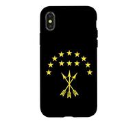 Adygea Flag Design with Yellow Stars Great Circassian Adiga Coque pour iPhone X/XS